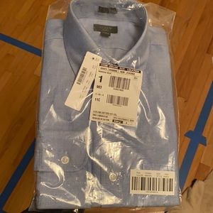 J. Crew Ludlow American Pima Cotton Oxford Shirt Raincoat Blue 15/34